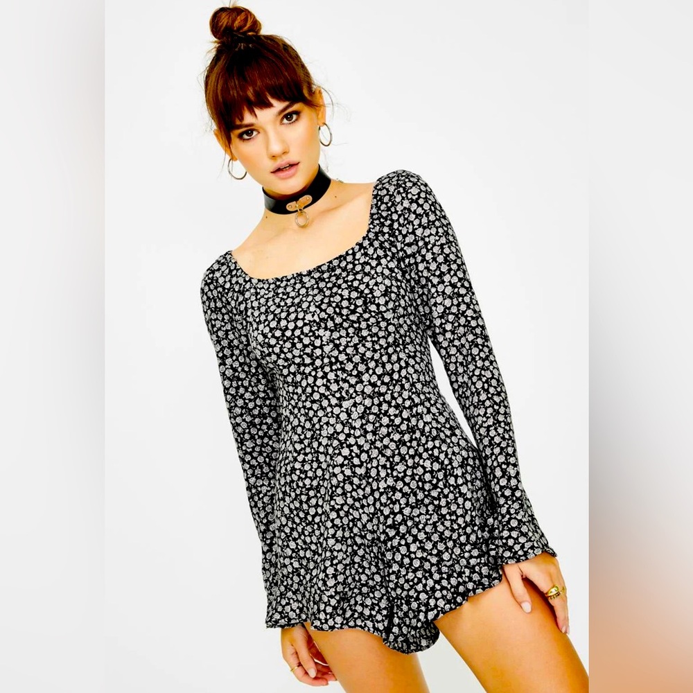 Dolls Kill Motel Floral Romper